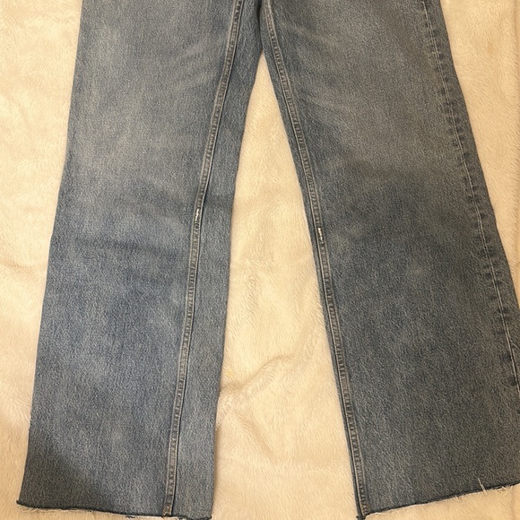 RE/DONE  70'S Ultra High Rise Wide Leg 60s Fade Wash - Picture 4 of 5